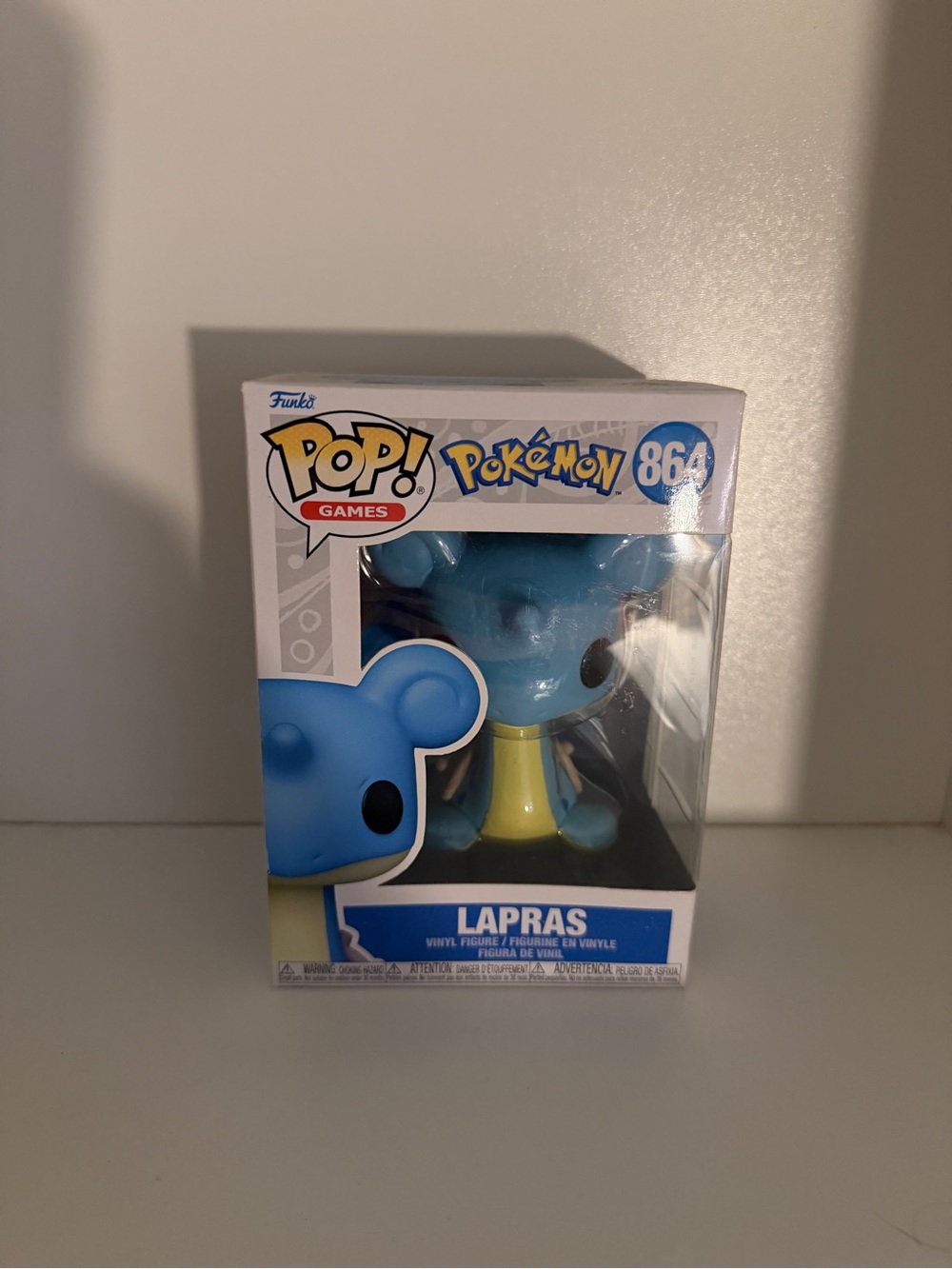 Funko Pop Pokémon Lapras Vinyl Figure - Blue & Yellow